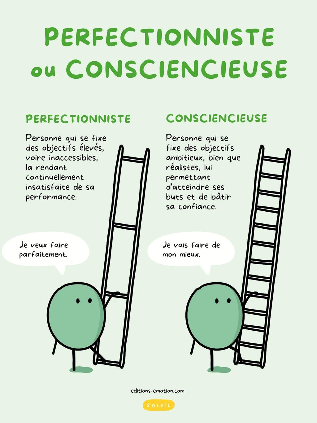 Perfectionniste ou consciencieuse | PDF Éditions Émotion