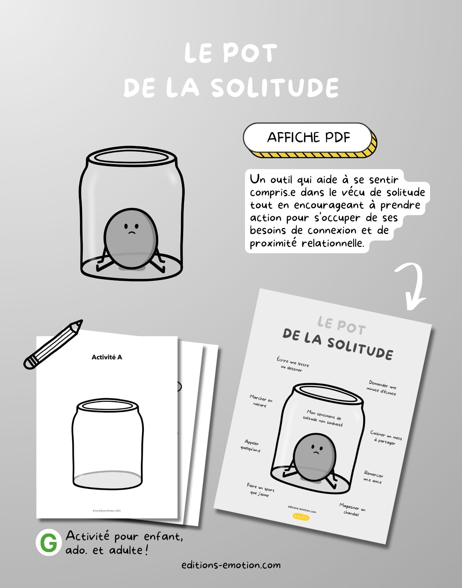 PsyP - Le pot de la solitude | PDF Éditions Émotion