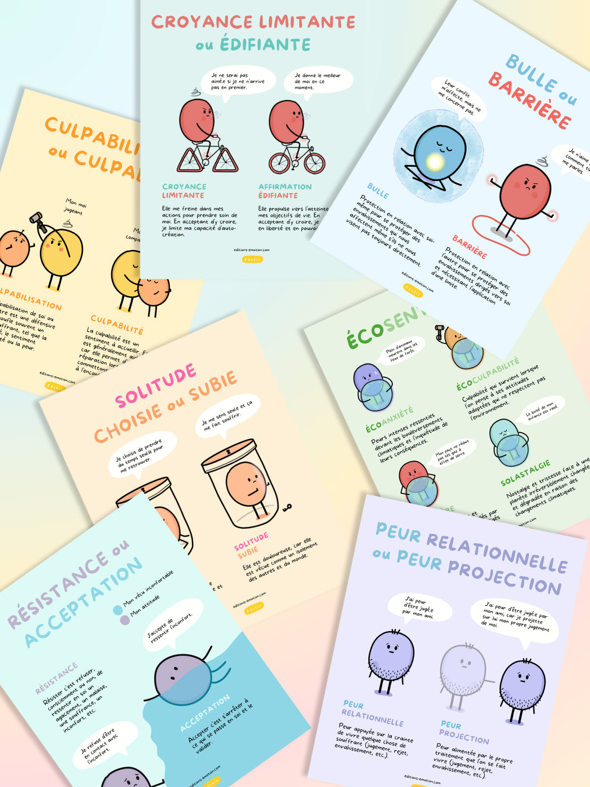 Lot des 34 affiches psychopédagogiques | PDF Éditions Émotion