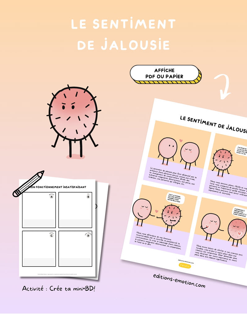 Les sentiment en BD - Jalousie | PDF Éditions Émotion