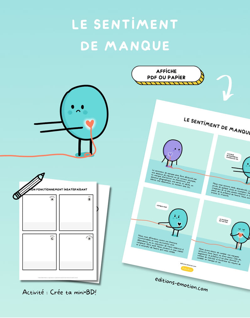 Les sentiment en BD - Manque | PDF Éditions Émotion