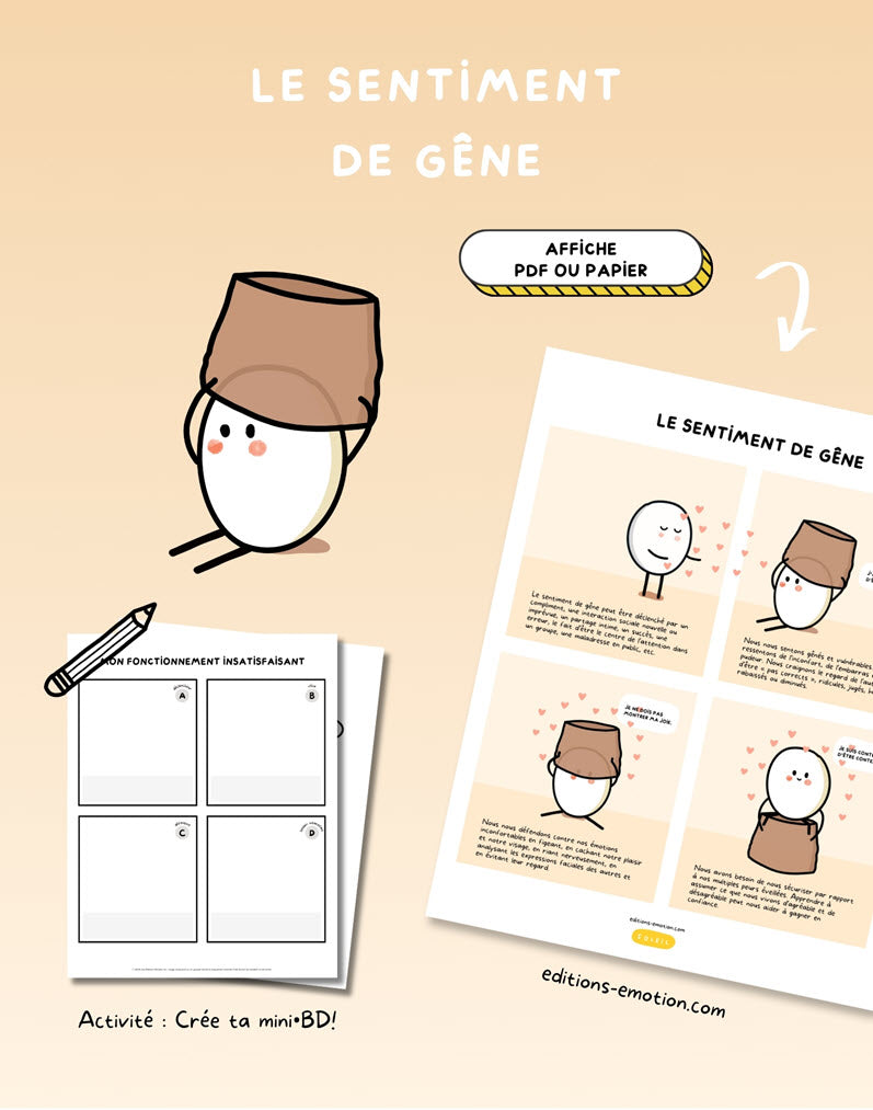 Les sentiment en BD - Gêne | PDF Éditions Émotion