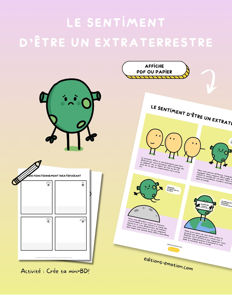 Les sentiment en BD - Être un extratrrestre | PDF Éditions Émotion