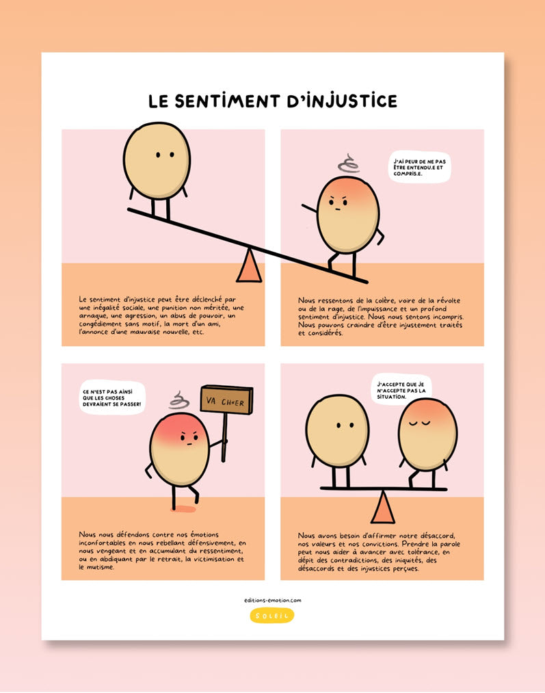 Les sentiment en BD - Injustice | PDF Éditions Émotion