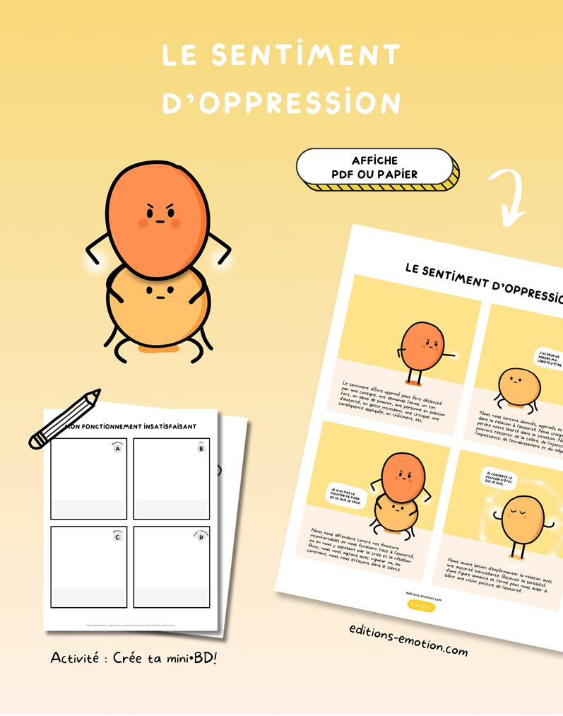 Les sentiment en BD - Oppression | PDF Éditions Émotion