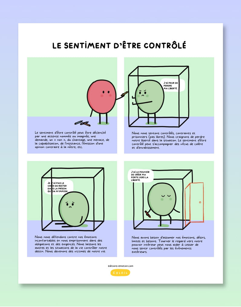 Les sentiment en BD - Être contrôlé | PDF Éditions Émotion