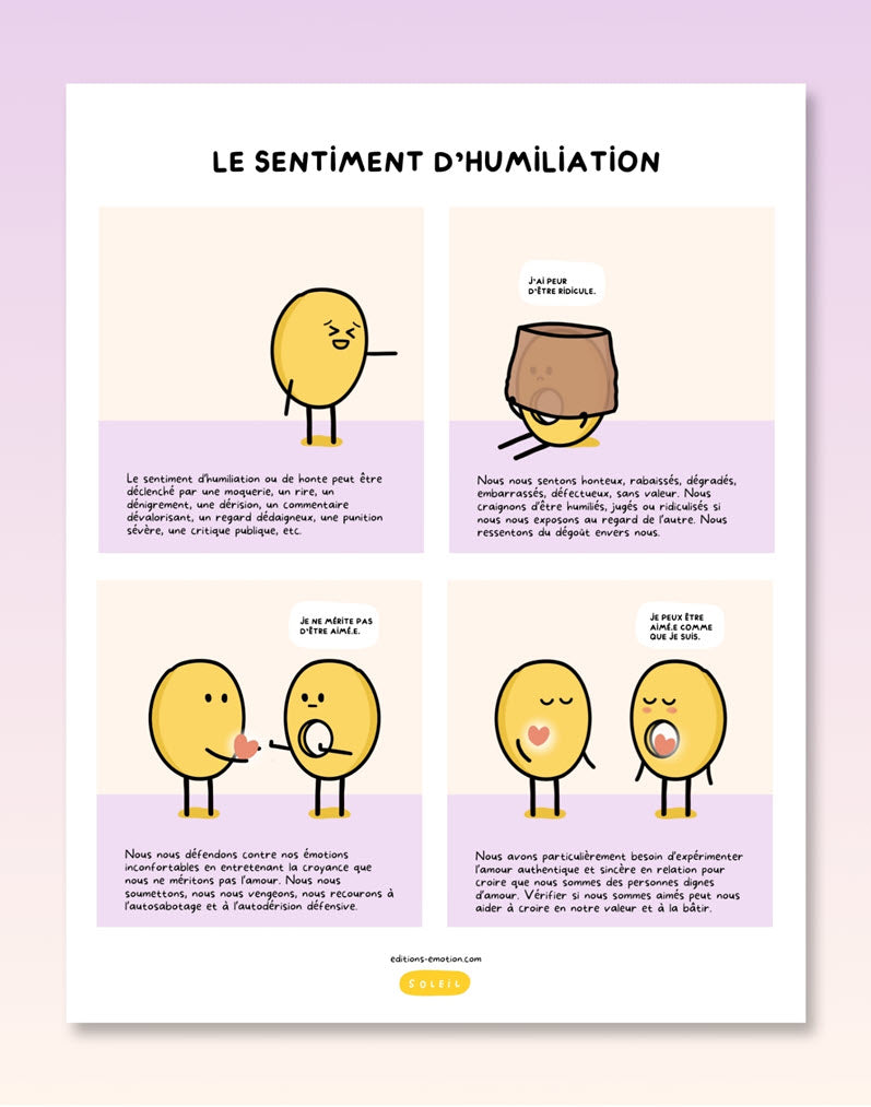 Les sentiment en BD - Humiliation | PDF Éditions Émotion