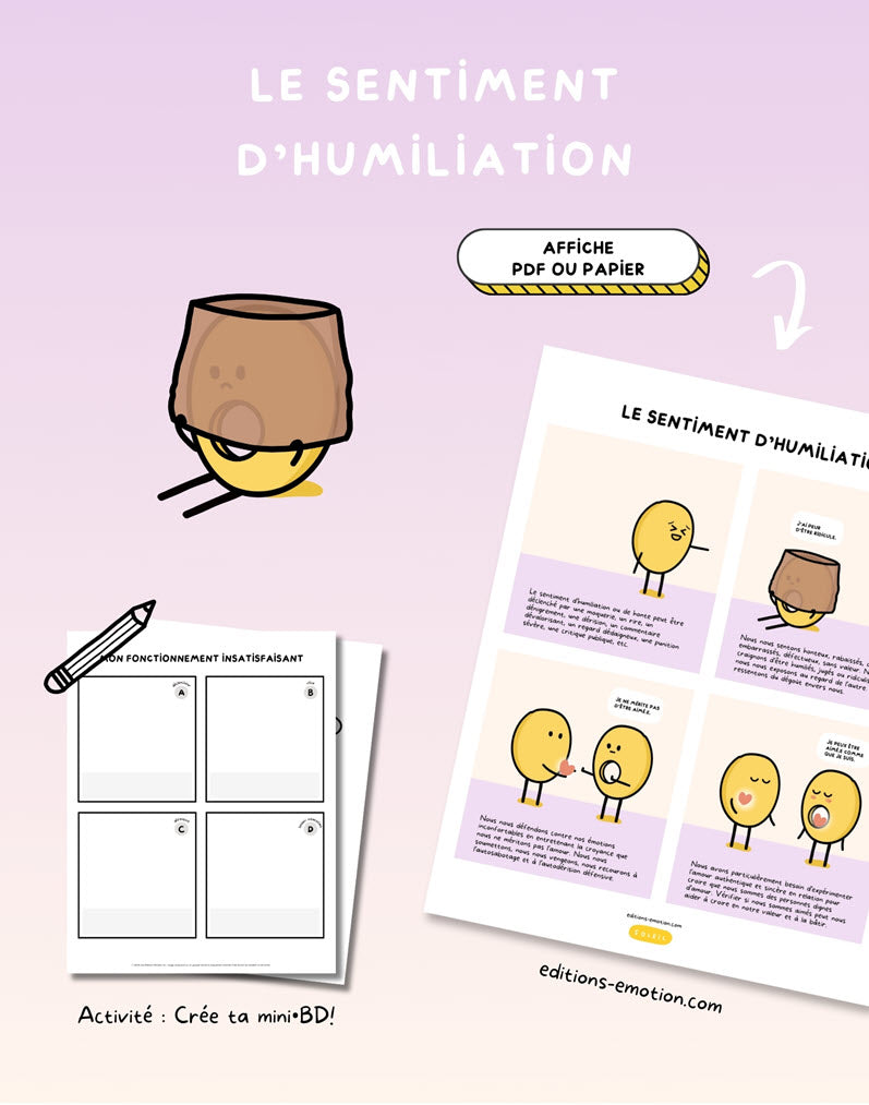 Les sentiment en BD - Humiliation | PDF Éditions Émotion
