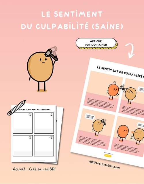 Les sentiment en BD - Culpabilité (saine) | PDF Éditions Émotion